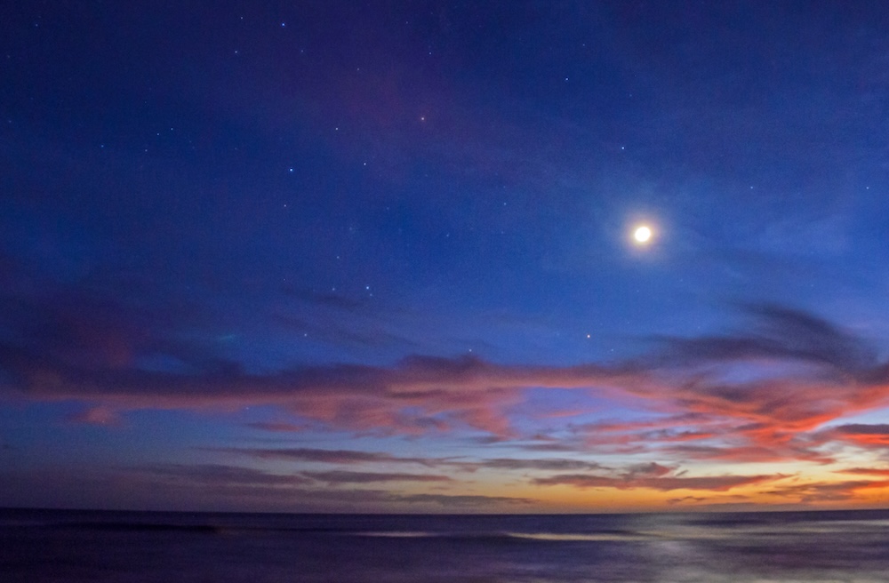 stars in Kauai Hawaii sky