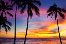 sunset in South Shore Kauai